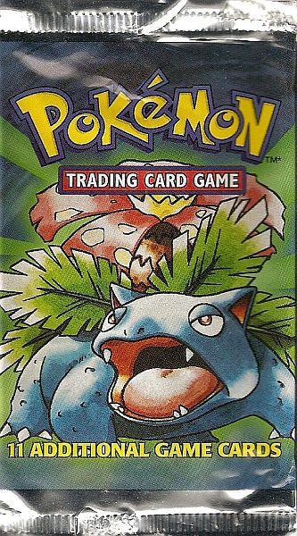 Pokémon Base Set Booster Pakke med Venusaur Motiv