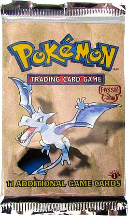 Pokemon Fossil 1st Edition Booster Pack