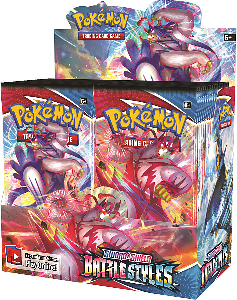 Pokémon Swsh Battle Styles Booster Box med 36 Boosters