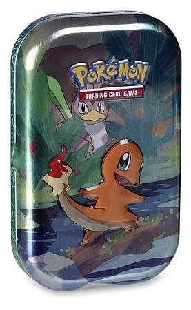 Pokemon Tin Kasse Kanto Friends Mini Tin: Charmander Boosters Billedkort 195 184 Nt
