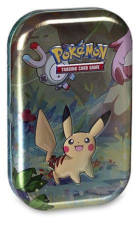 Pokemon Tin Kasse Kanto Friends Mini Tin: Pikachu Boosters Billedkort 195 184 Nt