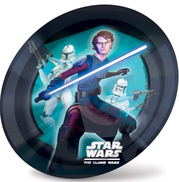 Star Wars: Klonkrigene Fødselsdags Papir Tallerkener 8 Stk