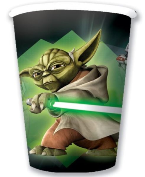 Star Wars: Klonkrige Fødselsdags Papirkopper - 8 Stk