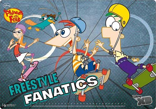 Super Udsalg: Phineas og Ferb Skriveunderlag 34,5x49 cm