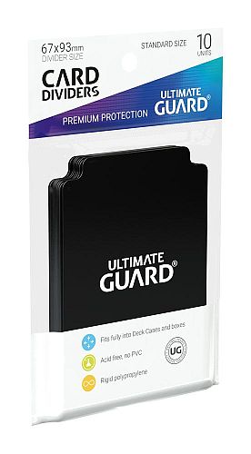 Ultimate Guard Kortopdelere - Sort Standardstørrelse