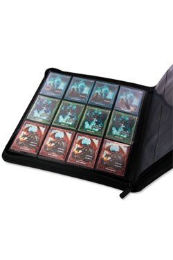 Ultimate Guard 12-pocket Quadrow Zipfolio - Kortmappe, Sort
