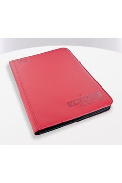 Ultimate Guard 18-lomme Zipfolio Mappe - Xenoskin Rød