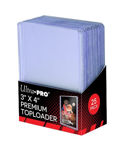 Ultra Pro Toploader: Super Clear Premium Box 25 Stk Plastik Deck Protector Til Kort Lommer Sleeves 81145