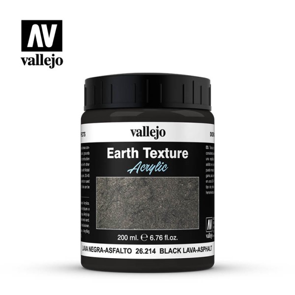 Vallejo Diorama Effects: Black Lava-asphalt 200 Ml