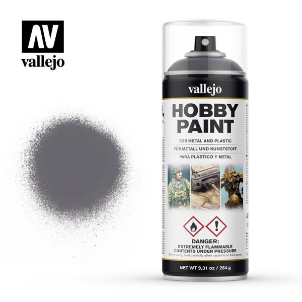 Vallejo Hobby Malingsprimer Spray: Gunmetal 400ml