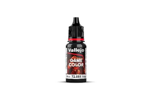 Vallejo Game Color Maling: Sort 17ml - Fantastisk Tilbud!