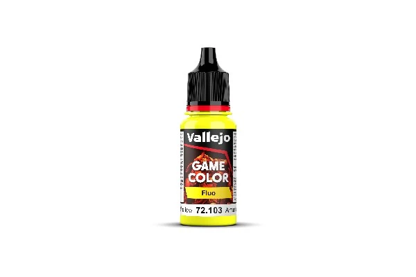 Vallejo Game Color Maling: Fluo Yellow 17ml - Tilbud!
