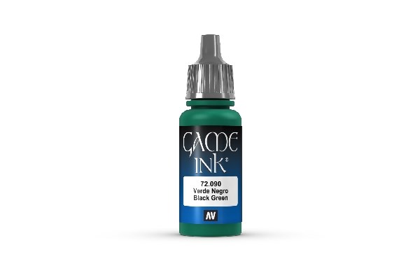 Vallejo Game Color: Ink Black Green 17ml - Malingtilbud!