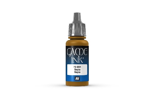 Vallejo Game Color Maling: Ink Sepia 17ml - Fantastisk Tilbud!