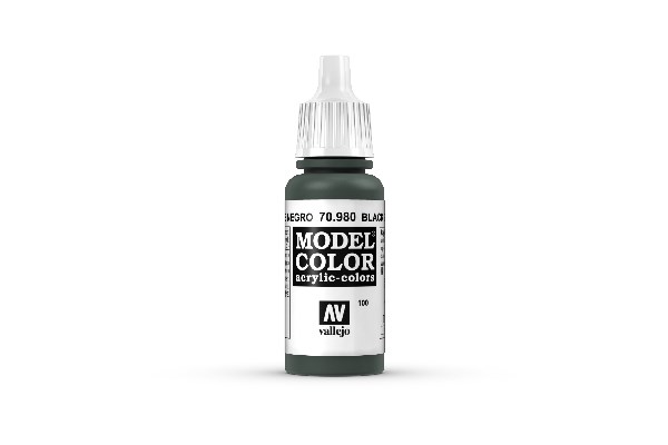 Vallejo Model Color Maling: Sort Grøn 17ml - Udsalg!