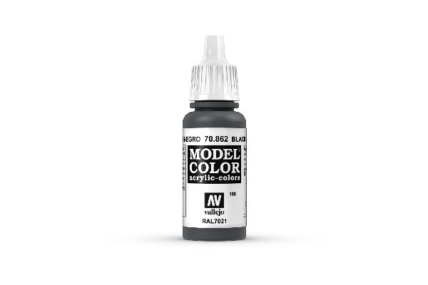 Vallejo Model Color Maling: Sort Grå 17ml - Udsalg!