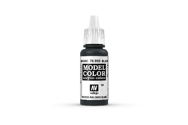 Vallejo Model Color Maling: Sort 17ml - Fantastisk Tilbud!