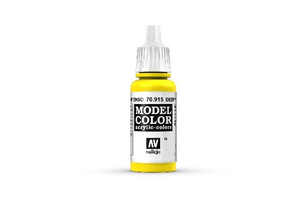 Vallejo Model Color Maling: Dyb Gul 17ml - Udsalg!
