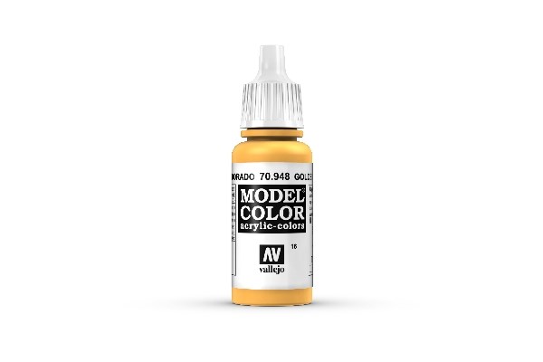 Vallejo Model Color Maling: Gylden Gul 17ml - Udsalg!