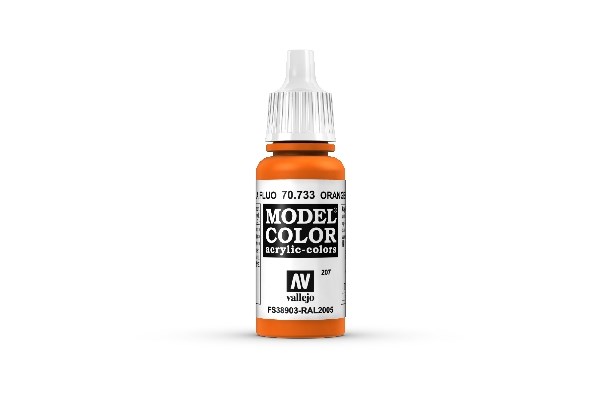 Vallejo Model Color Maling: Orange Fluo 17ml - Udsalg!