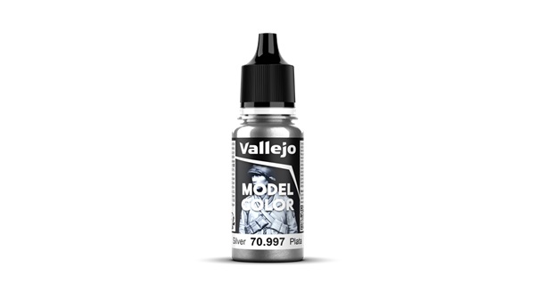 Vallejo Model Color Maling: Sølv 17ml - Udsalg!