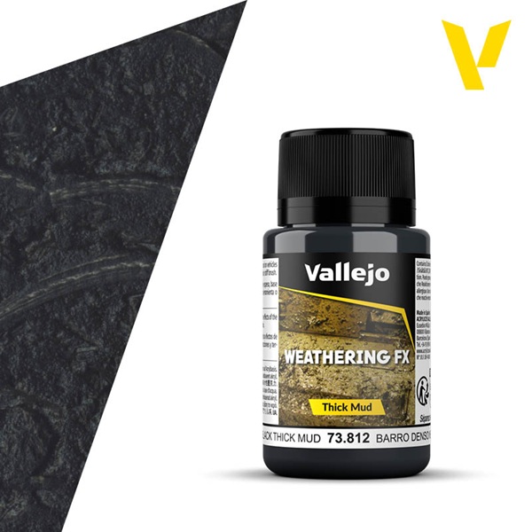 Vallejo Weathering Effects: Black Mud 40 Ml