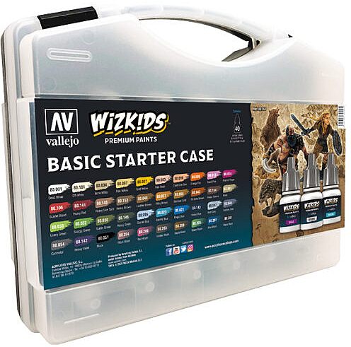 Vallejo Wizkids Premium Malingssæt - 40 Farver i Kuffert