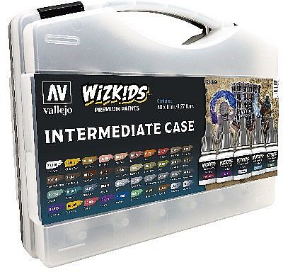 Vallejo Wizkids Premium Paints Set Intermediate Case Suitcase 40 Colors