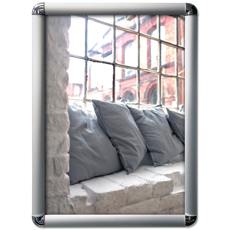 Sølv Alu Klapramme Rondo 50x70 cm – Fantastisk Tilbud!