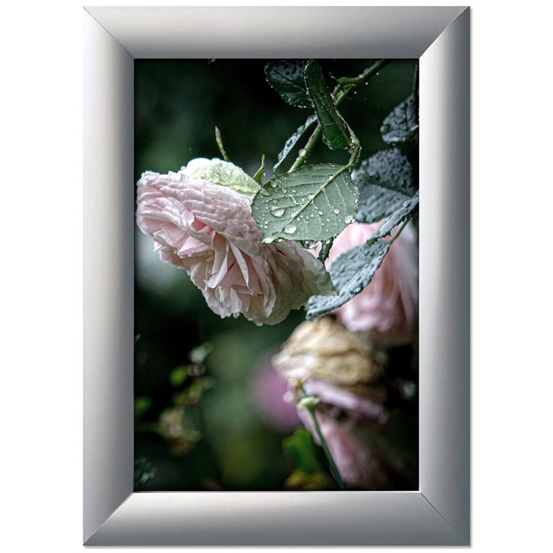 Sølv Alu Klapramme 100x200 cm - Elegant Plakatramme