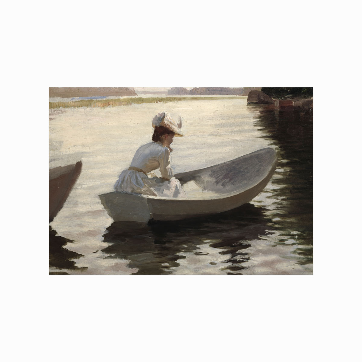 Antik Plakat: On The Lake – Unik Vægkunst til Hjemmet