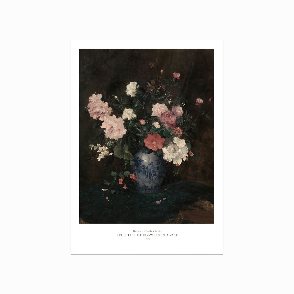 Antik Blomsterplakat – Unik Kunst til Dit Hjem