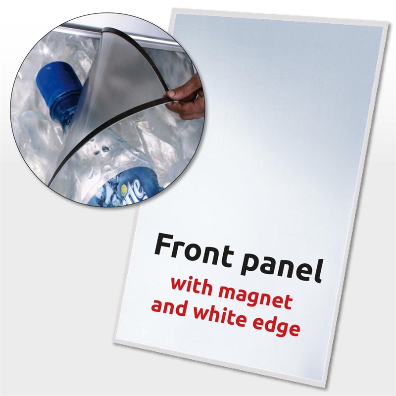 Magnetisk Frontplade til Gadeskilt 72 x 102 cm - Black Friday!