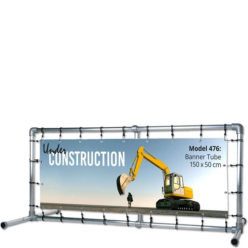 Banner Tube Fritstående Ramme 150 x 50 cm - Fantastisk Tilbud!
