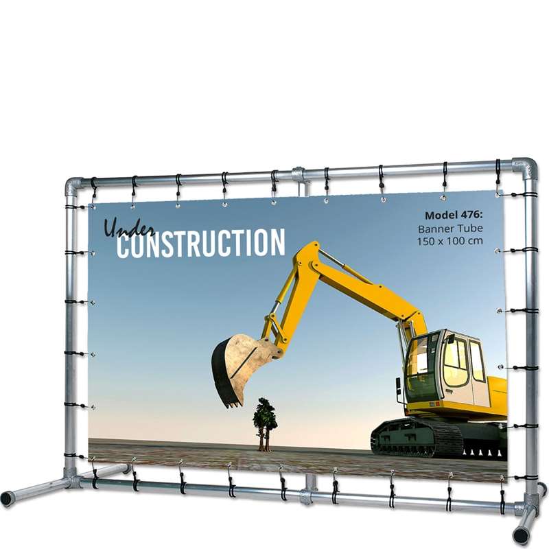 Banner Tube Fritstående Ramme 150 x 100 cm - Udsalg!