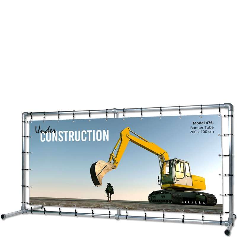 Banner Tube Fritstående Ramme 200 x 100 cm - Udsalg!