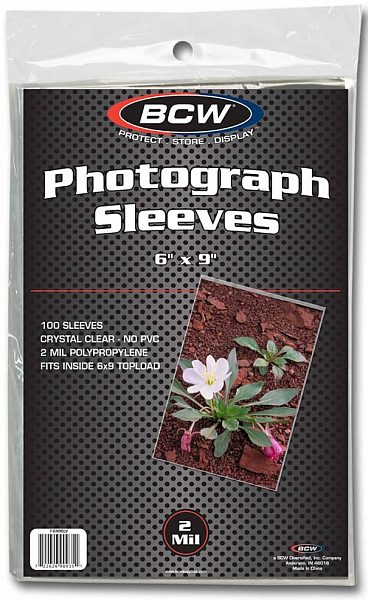 Bcw Photo Sleeves 6x9 100 Stk