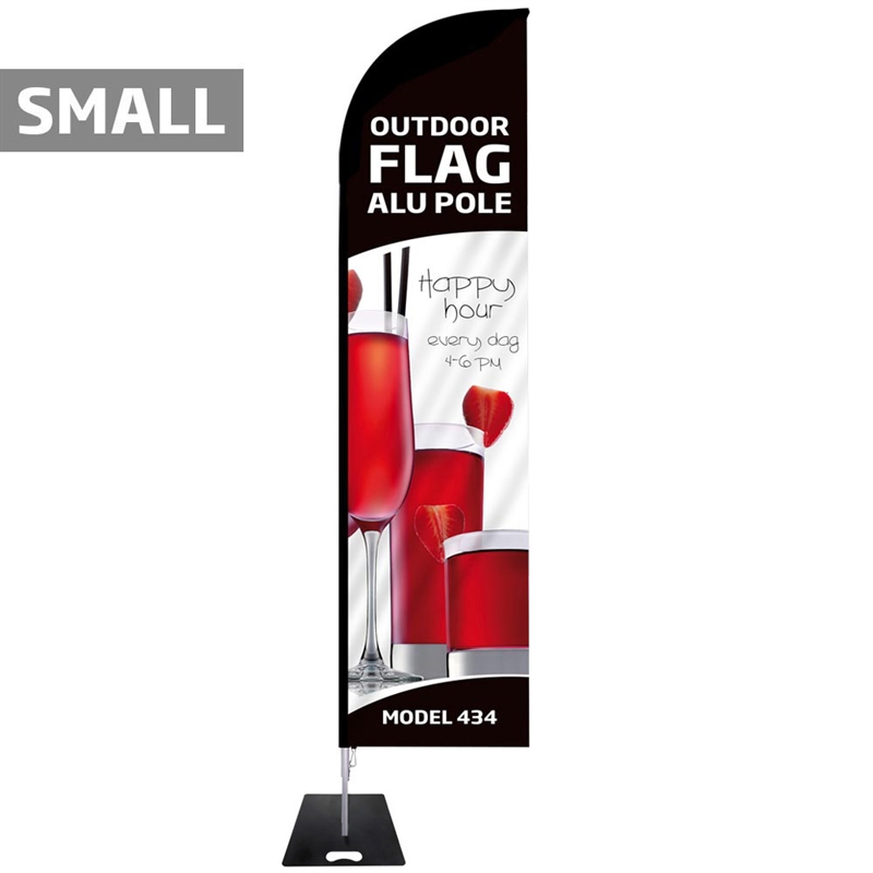 Strandflag Uden Fod – Alustang Small til Udendørs Promotion