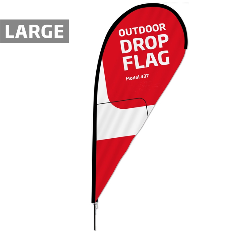 Strandflag - Stort Udendørs Drop Flag til Events