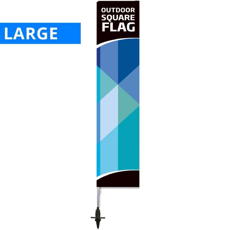 Udendørs Square Beachflag Large til Effektiv Reklame
