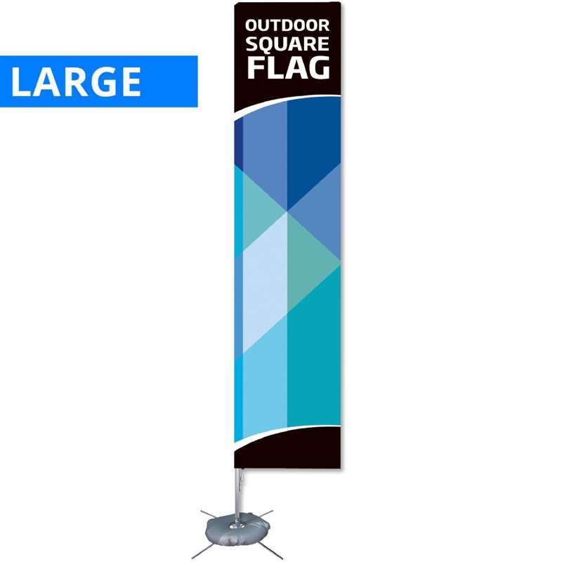 Strandflag Outdoor Square Large – Perfekt til Promotion!