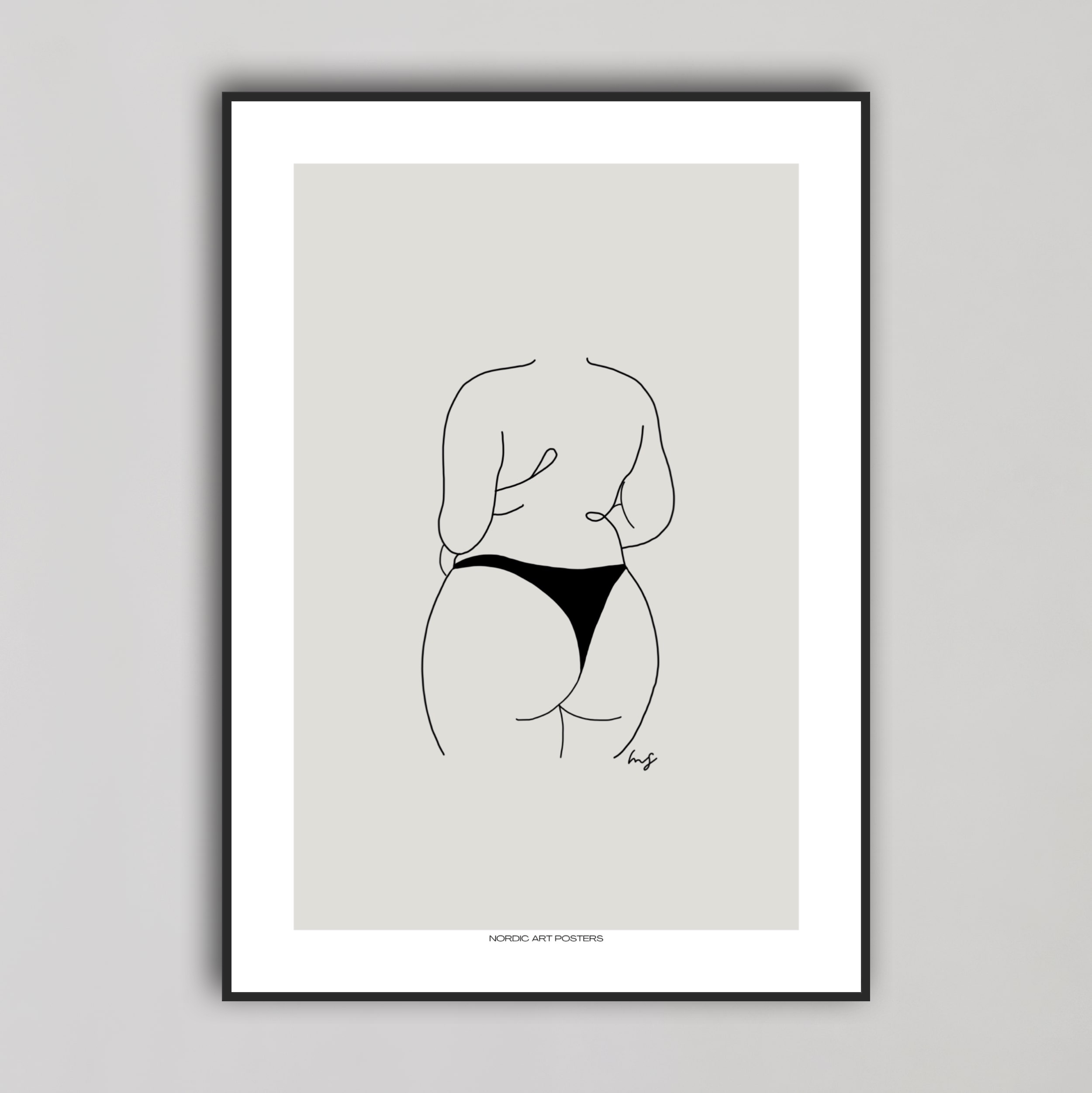 Inspirerende Kropspositivitet Plakat med Lysramme 30x40 cm