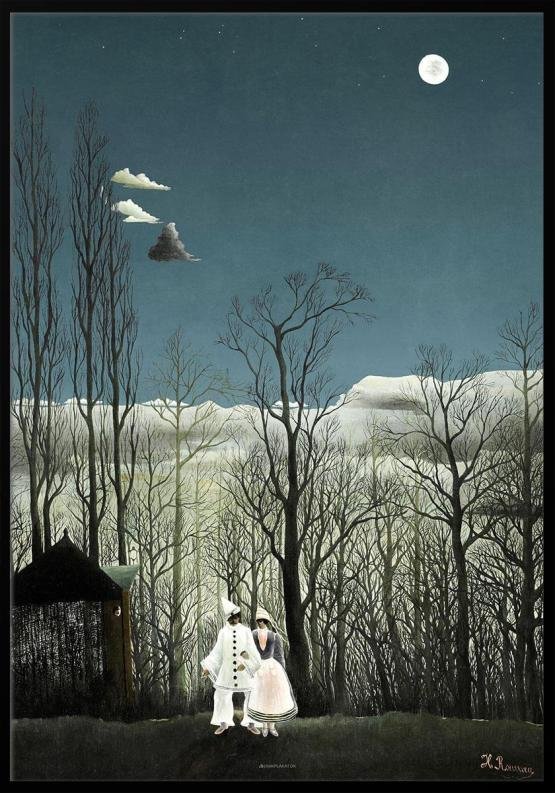 Karnevalsaften - Henri Rousseau Retroplakat til hjemmet