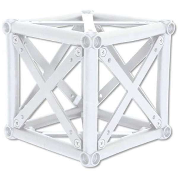 Crown Truss Hjørneblok – Hvid til Messestande, Professionel Finish