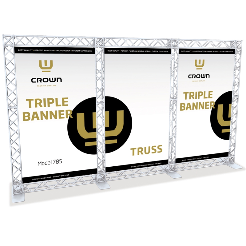 Crown Truss 15 Hvid Triple Væg – Stærk Messevæg til Events
