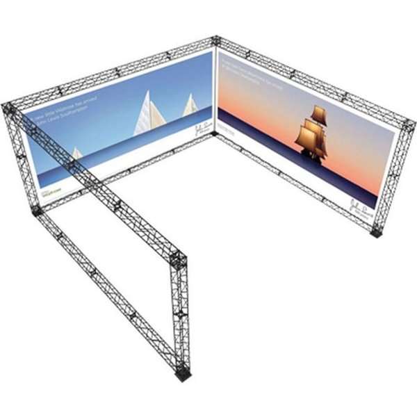 Crown Truss U-form - Sort Messeudstyr Tilbud