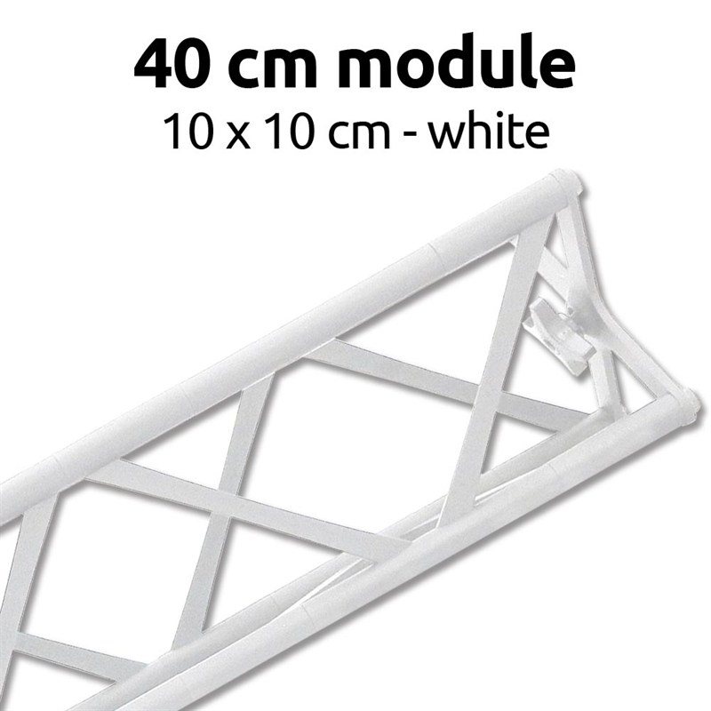 Crown Truss 10 Modul Hvid 40 cm – Byg din messestand nemt!