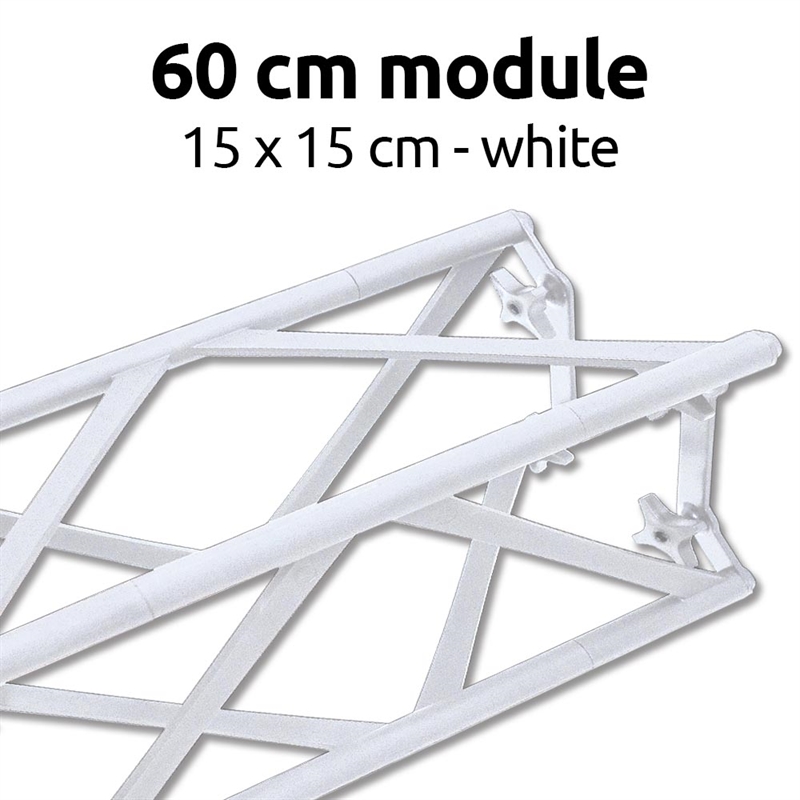 Crown Truss 15 Modul Hvid 60 cm – Byg din messestand nemt!