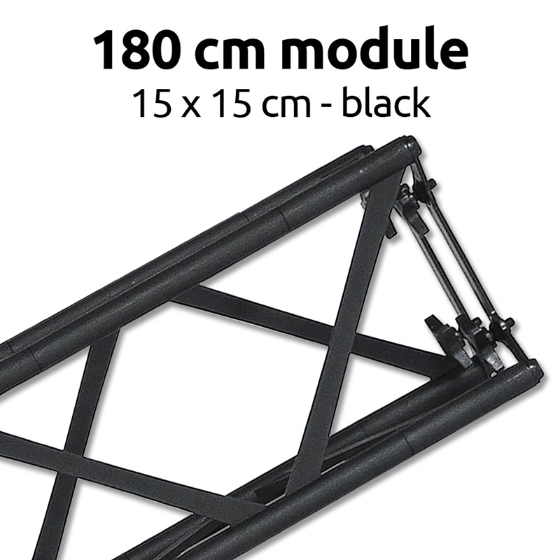 Crown Truss 15 Modul Sort 180 cm – Ideel til messestand