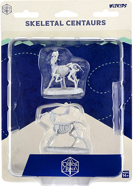 Fantasi Miniaturer: Skeletcentaurer - Umalede Figurer